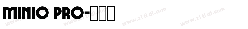 Minio Pro字体转换